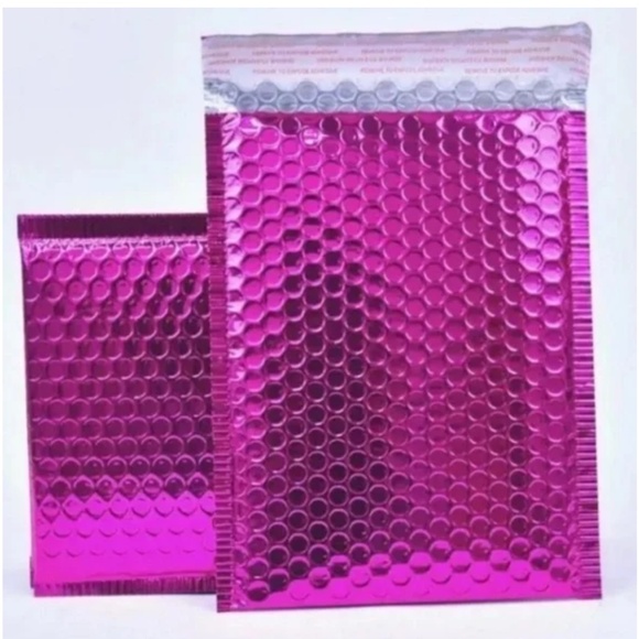BUY NOW 15 6x9 Metallic Pink Bubble Mailers - Picture 2 of 3